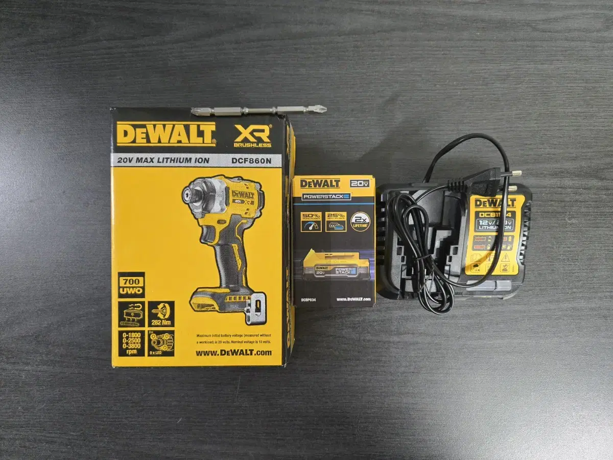 Dewalt DCF860E1 ChargeImpactSet PowerStack DCBP034 DCF860