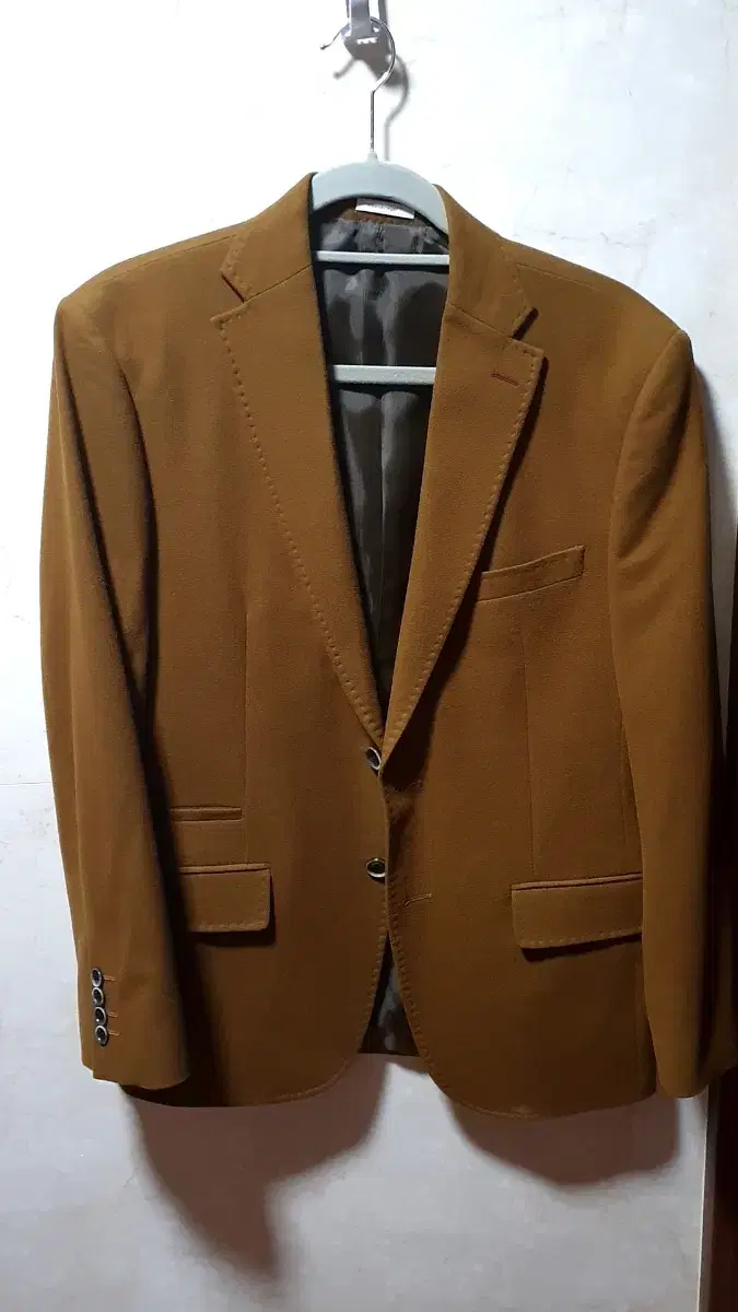 Suede 50% Momo50% Suit Jacket