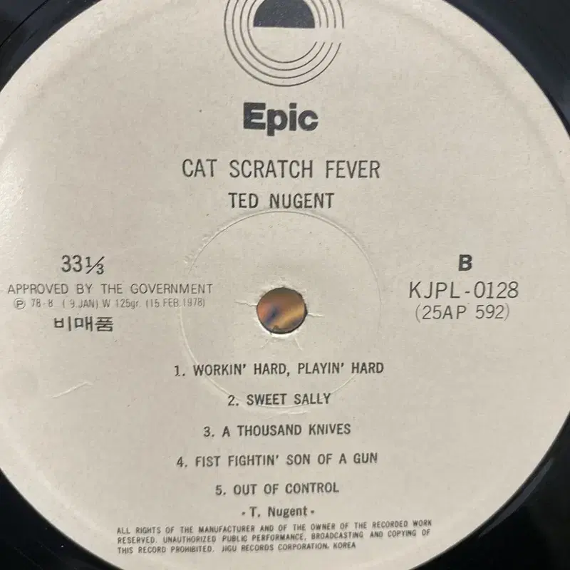 CAT SCRATCH FEVER  LP / AA5056