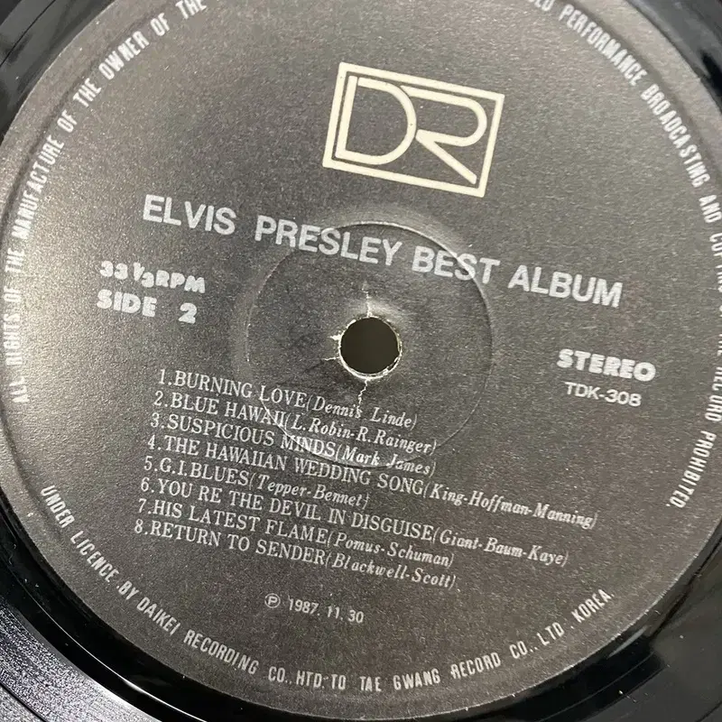 ELVIS BEST LP / AA5159