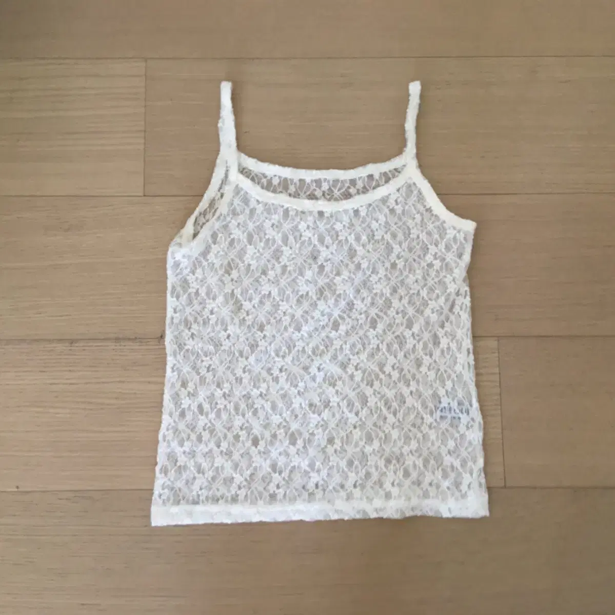 아워캐비넷 ourcabinet sheer lace sleeveless