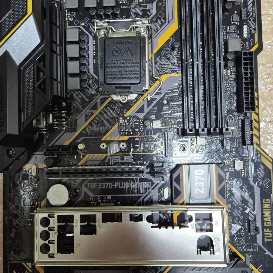 ASUS Z370 TUF 팝니다(백패널O)