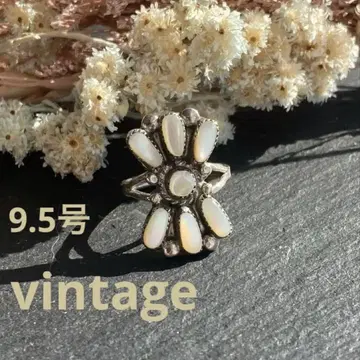 빈티지 주니 인디언 주얼리 Zuni 인디언 주얼리 반지 반지 9.5호
