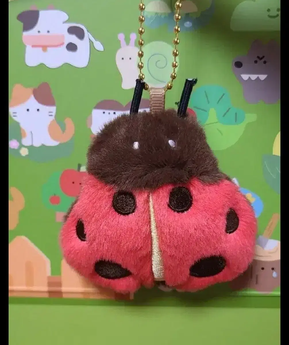 Unsealed Ladybug Animal Farm Magnet keyring Bag Accessories Refrigerator Magnet