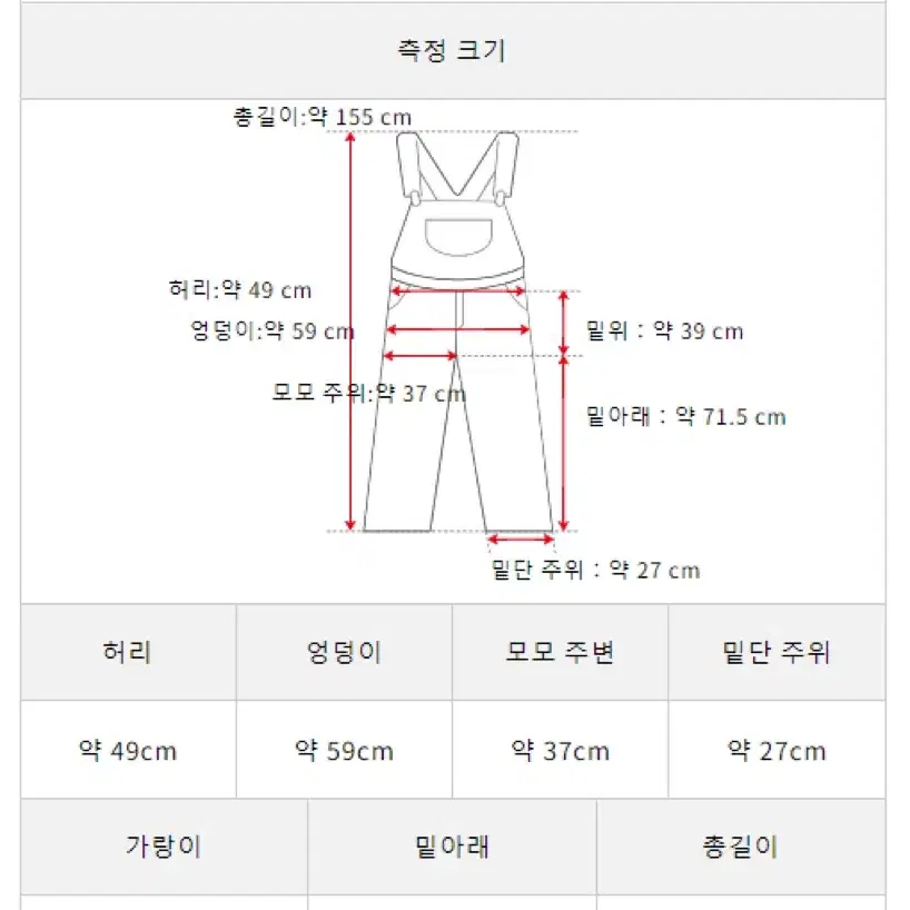 unused 언유즈드 리페어 오버롤