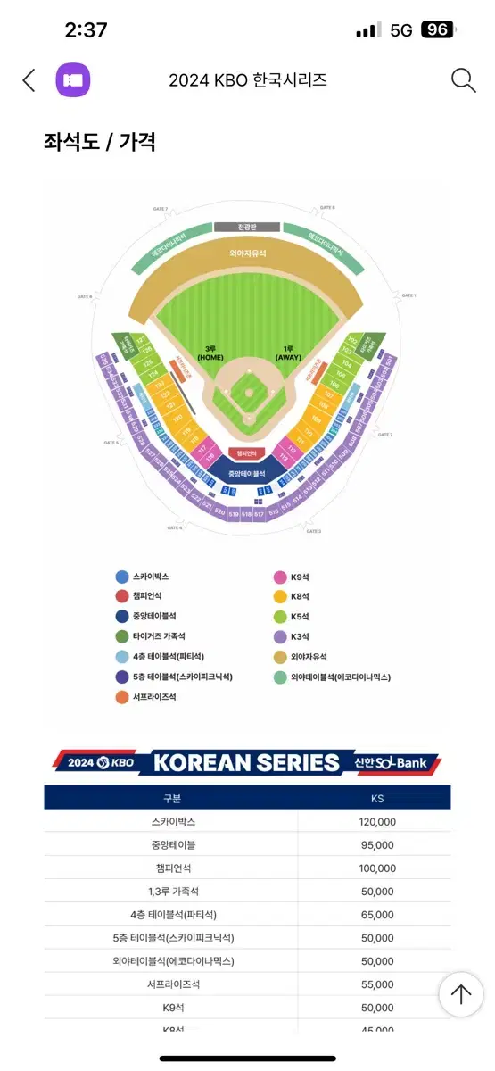 한국시리즈 기아VS 삼성