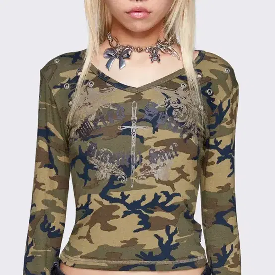 밍가런던 CAMO LONG SLEEVE