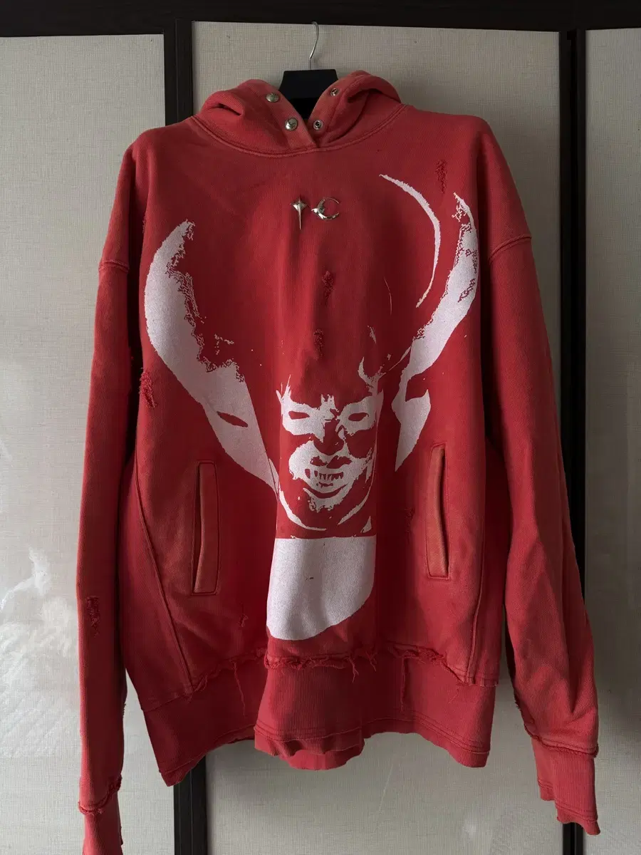 FrogClub Devil Hoodie Red Size 2