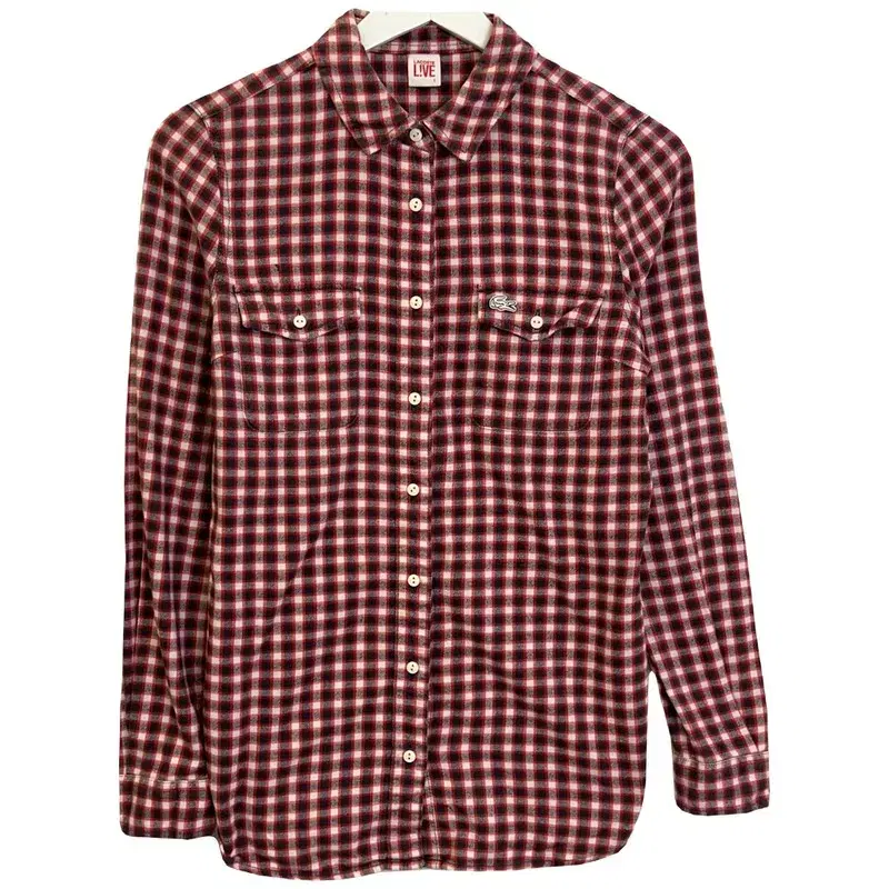 Lacoste Check Shirt | S Wine B73/4-1021-025