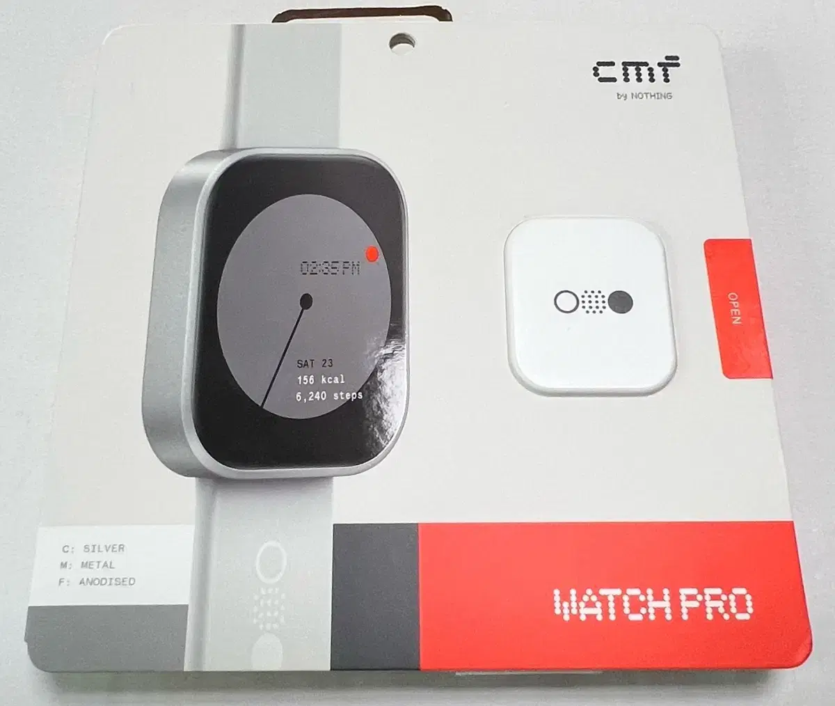 (급처)CMF WATCH PRO(워치프로)실버색상 스마트 워치 판매합니다