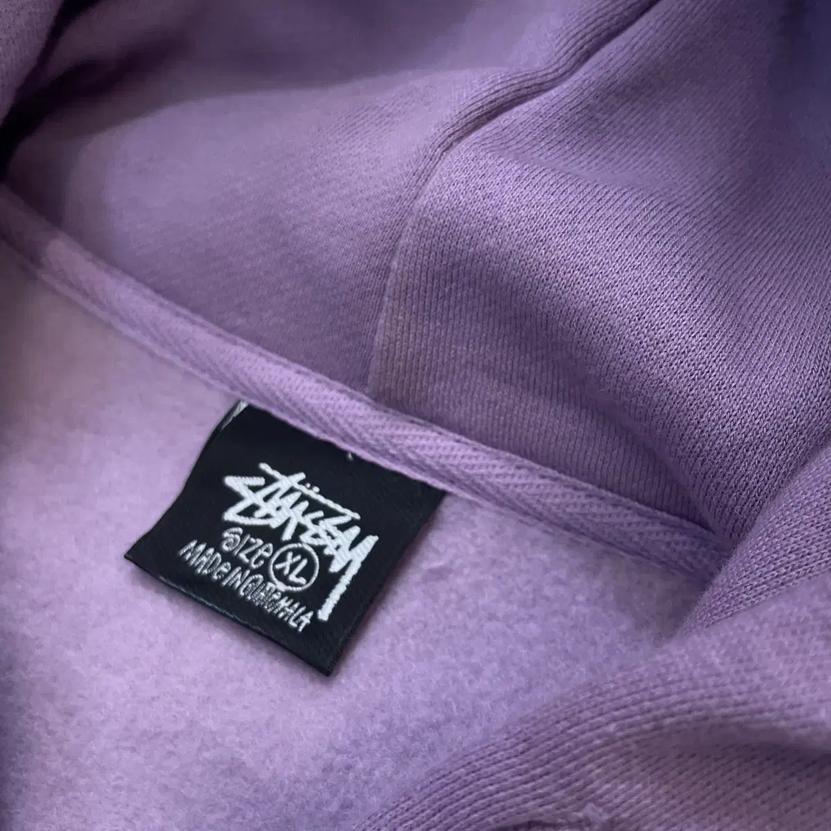 stussy 스투시 로고 후드 XL