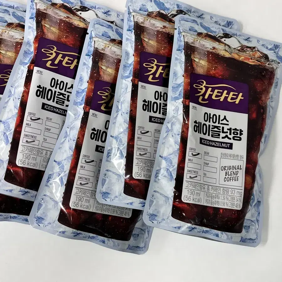 칸타타 아이스 헤이즐넛 190ml 8개 일괄