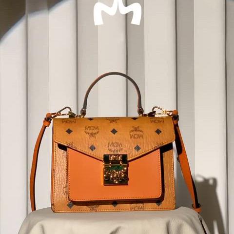 사첼 스몰 MCM Tracy Visetos Satchel Small