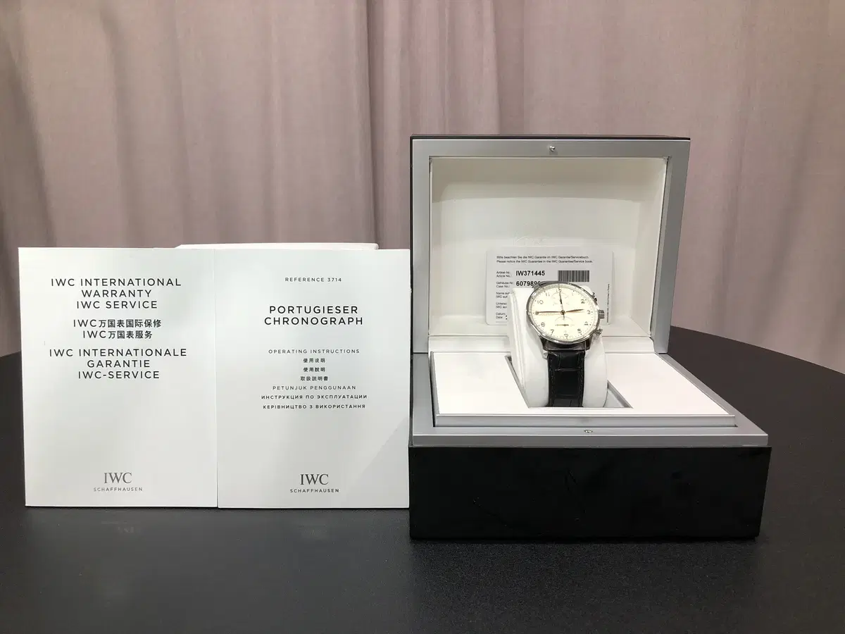 iwc 포르투기저 크로노크래프 골드핸즈 iw371445