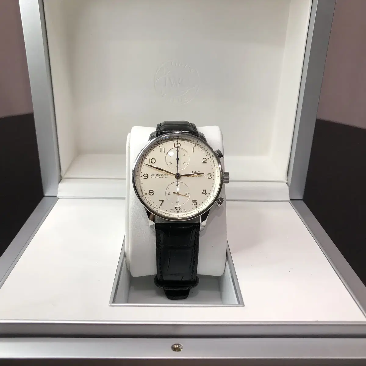 iwc 포르투기저 크로노크래프 골드핸즈 iw371445