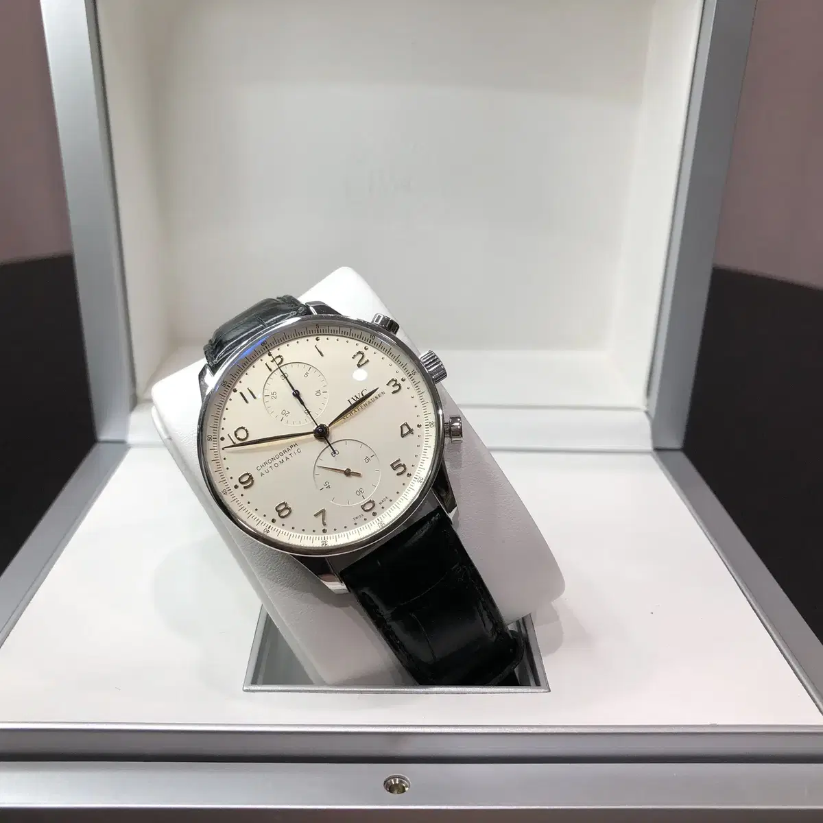 iwc 포르투기저 크로노크래프 골드핸즈 iw371445