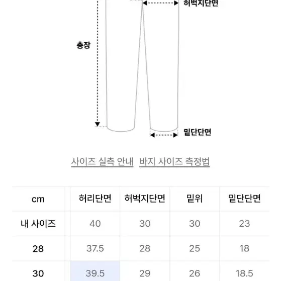 브랜디드 화이트 데님팬츠