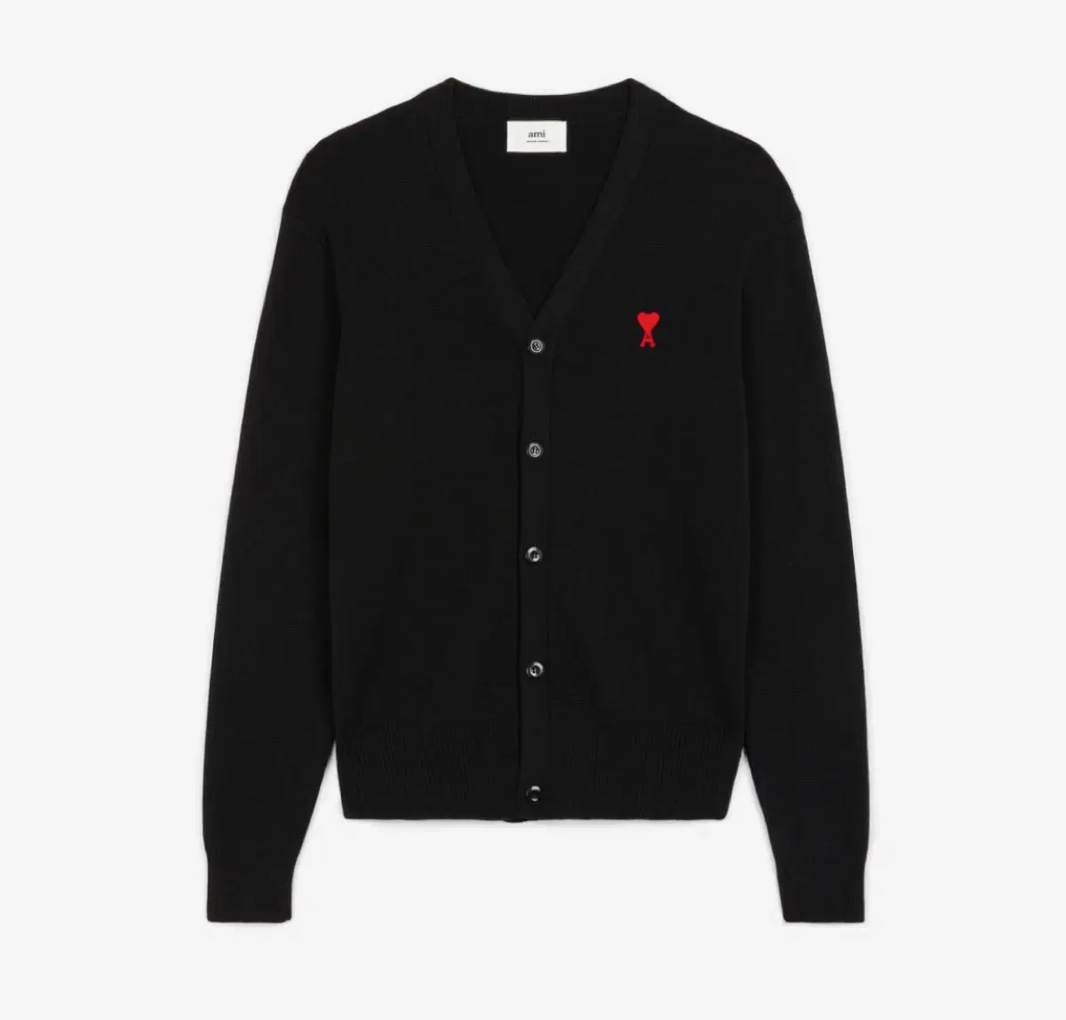 24SS Army Smallheart Logo Cardigan Black S