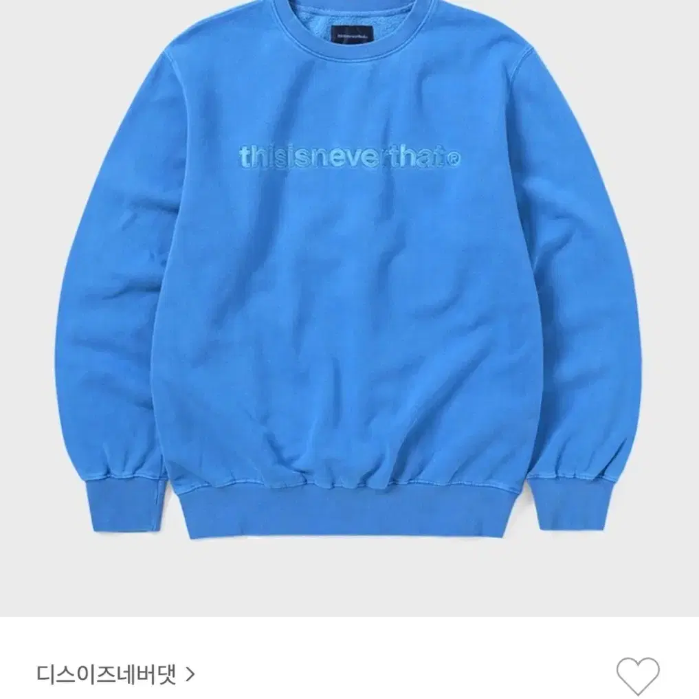 디스이즈네버댓 T-Logo Crewneck Blue