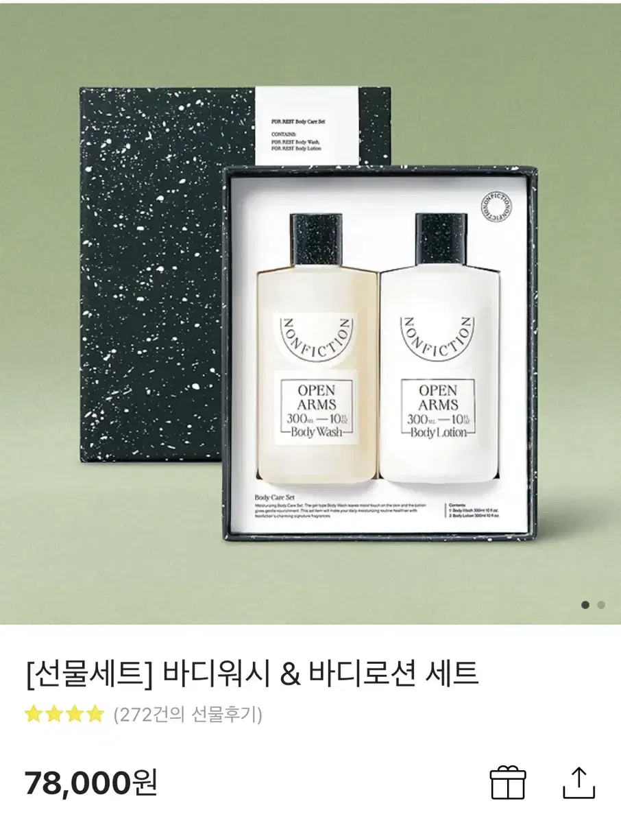 [논픽션 바디워시 & 바디로션 세트 300ml] 포레스트 쇼핑백 선물세트