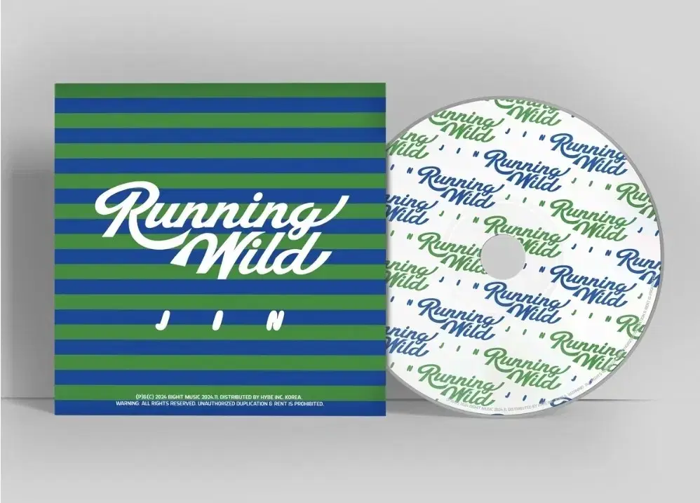 방탄 진 JIN HAPPY 앨범 Running Wild-기악 ver CD