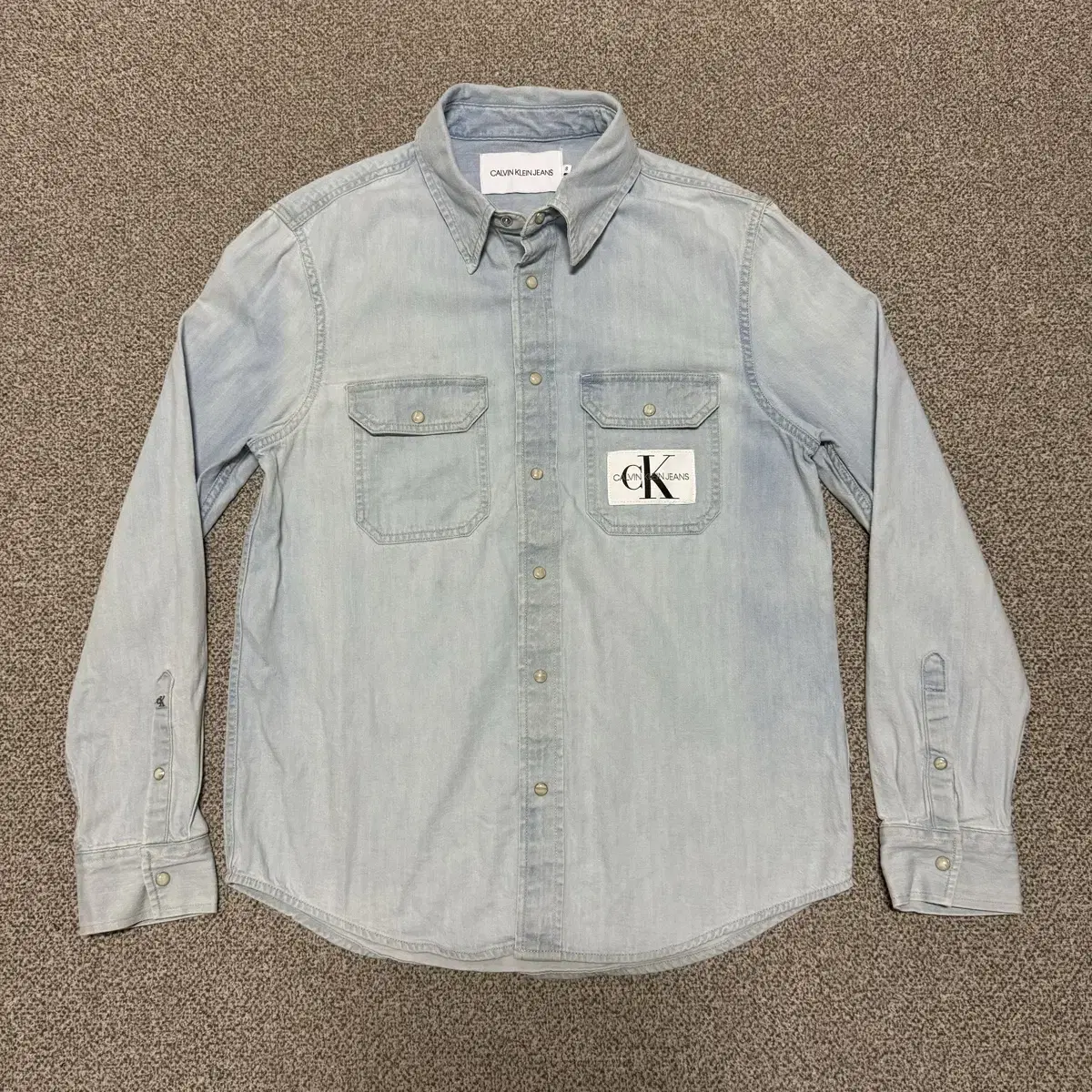 S Calvin Klein Denim Shirt