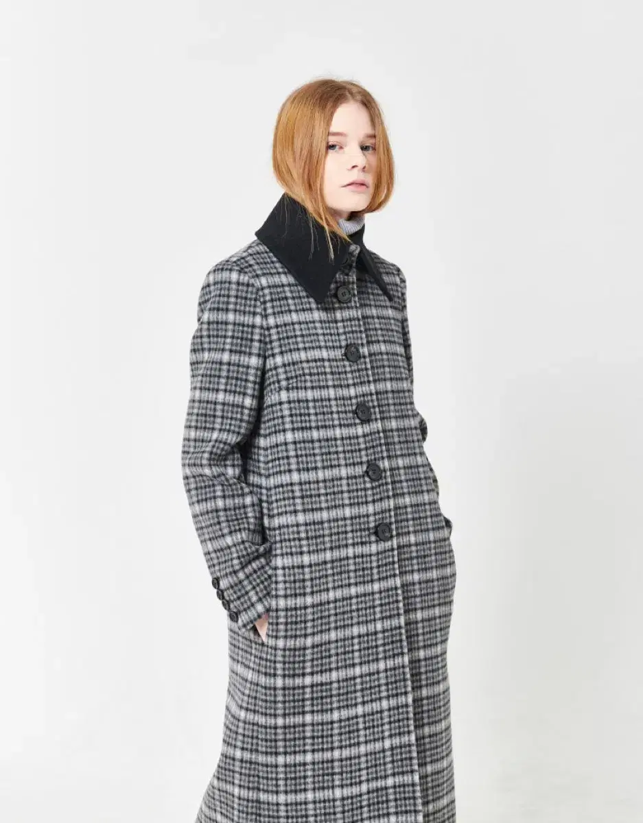 AMIDI AMIDI brand Gray check coat