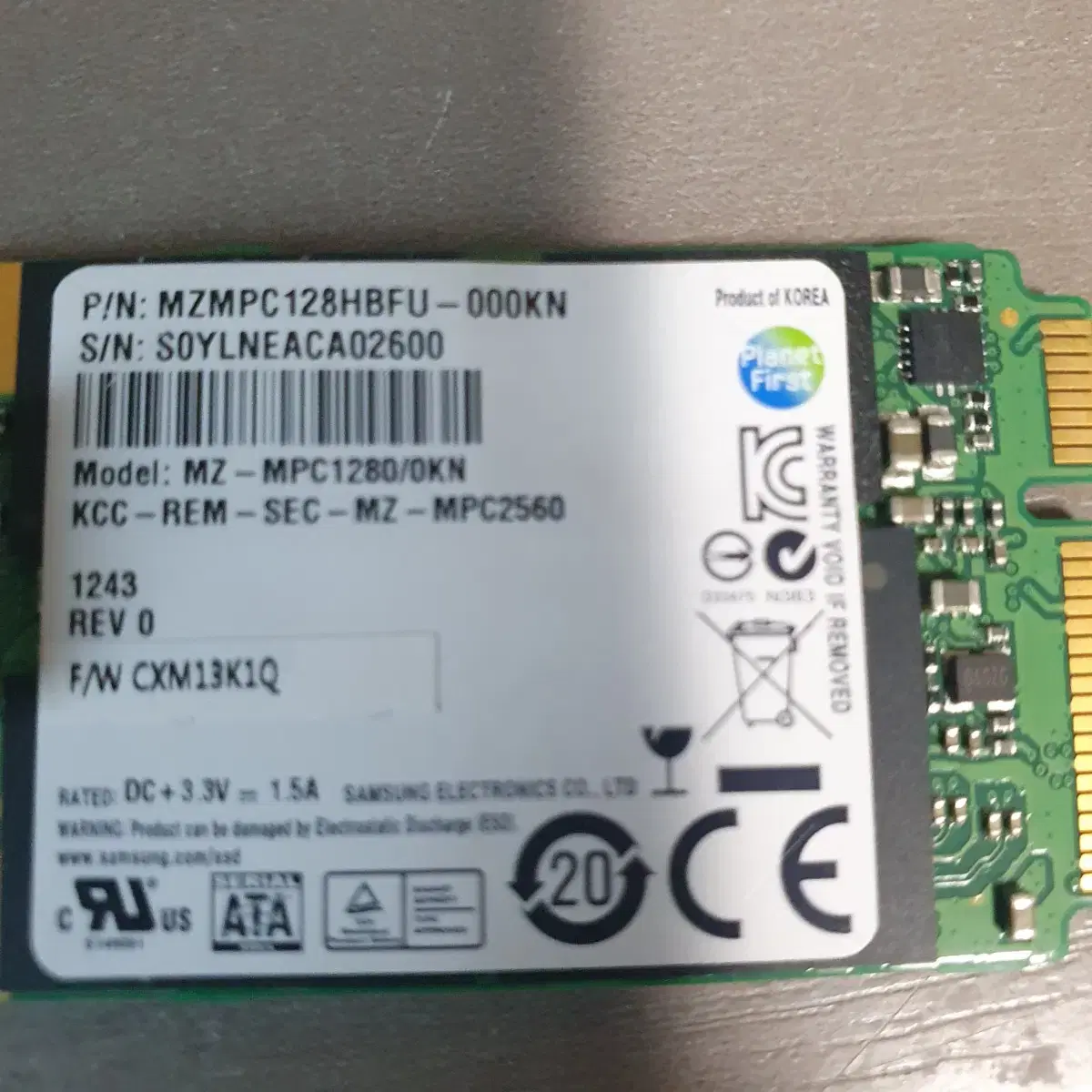 삼성 128gb sata ssd 잘작동