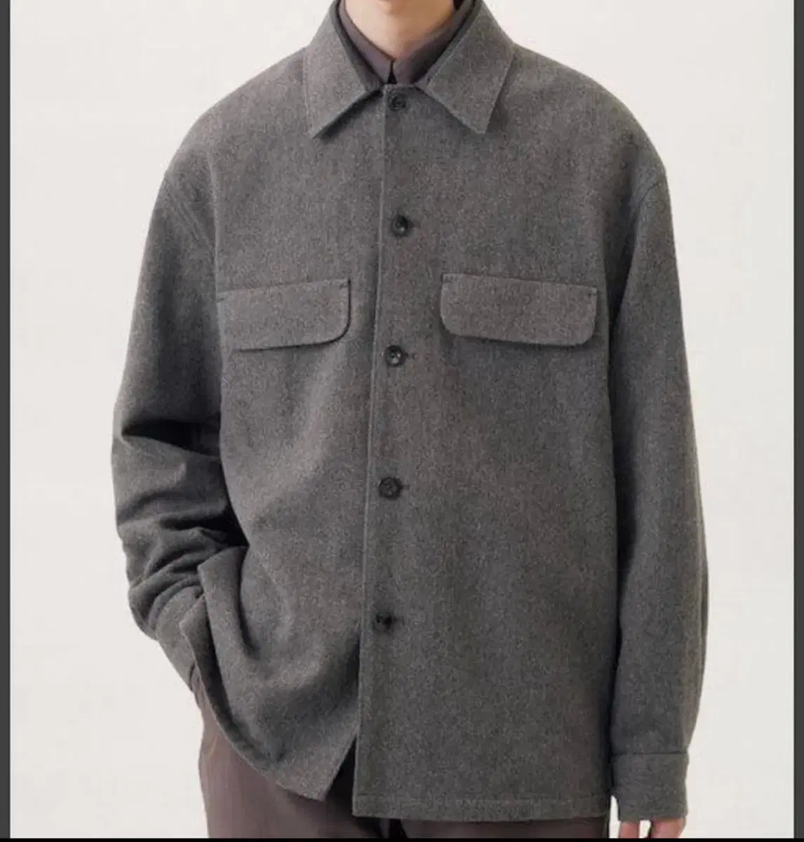 Lemaire Wool Boxy Overshirt