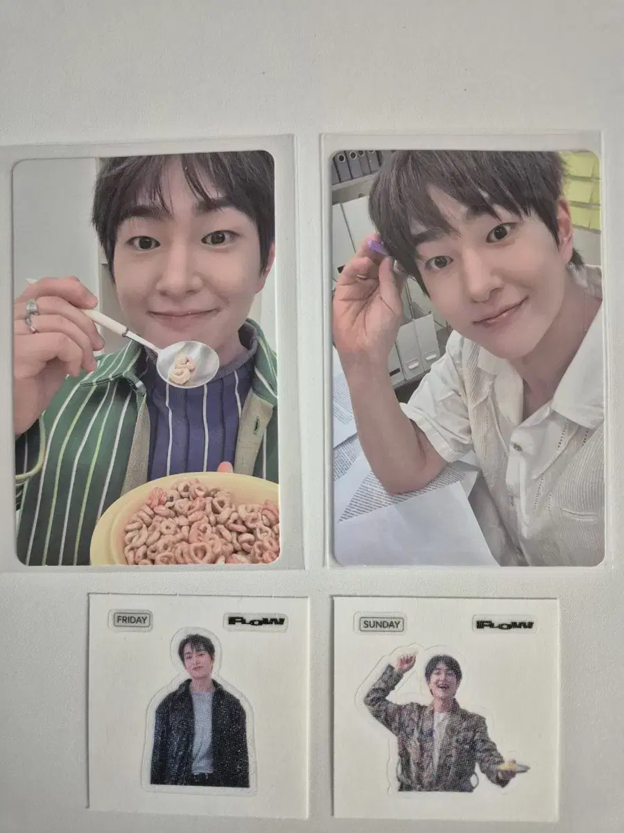 Shinee onew flow photocard in bulk, 2 sheets of band-aid seals