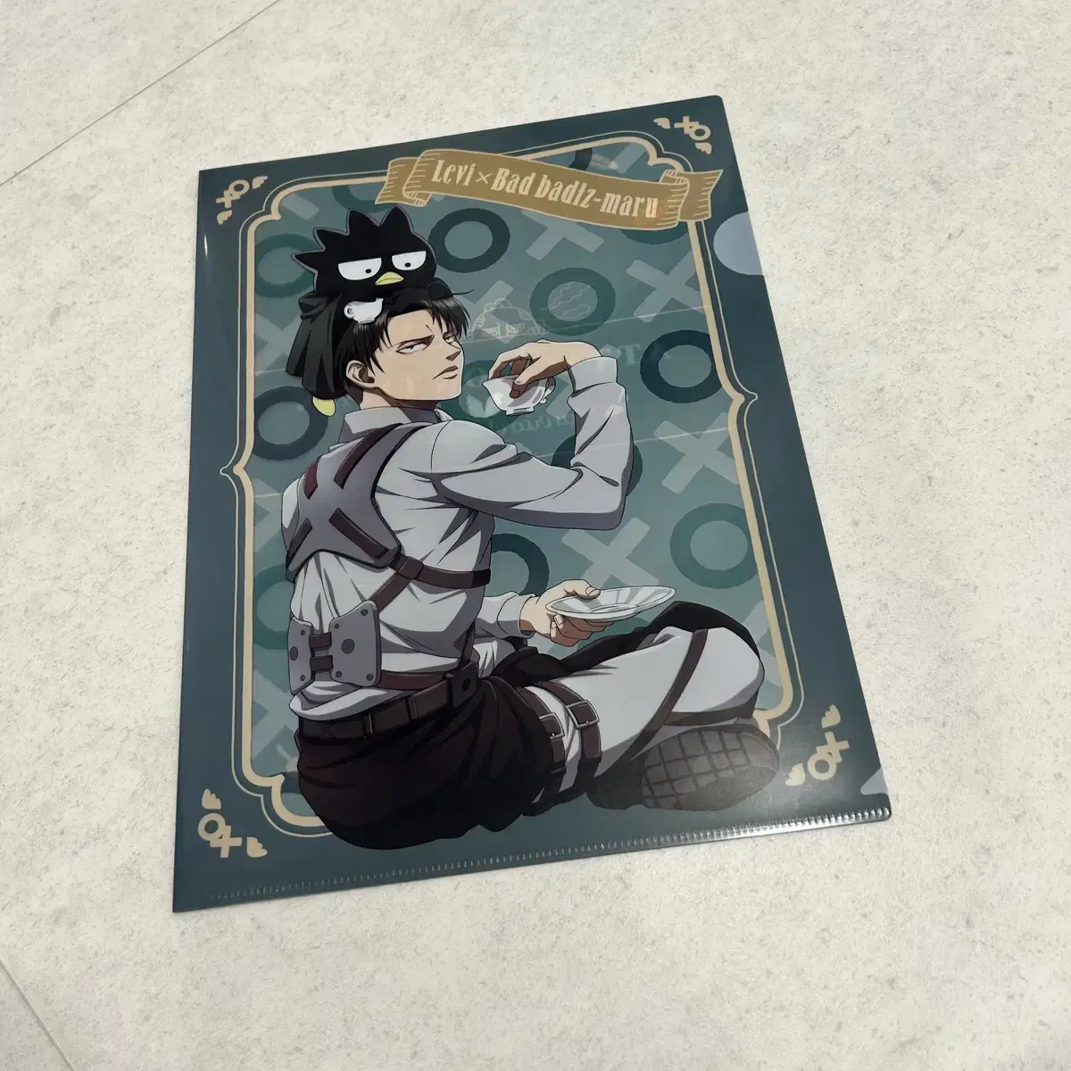 Attack on Titan Levi Sanrio Collaboration Clear File