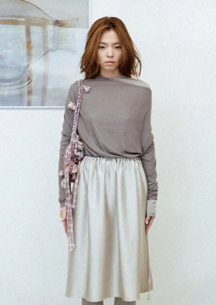 새상품 chiyagi Silky string skirt 키야기 스커트