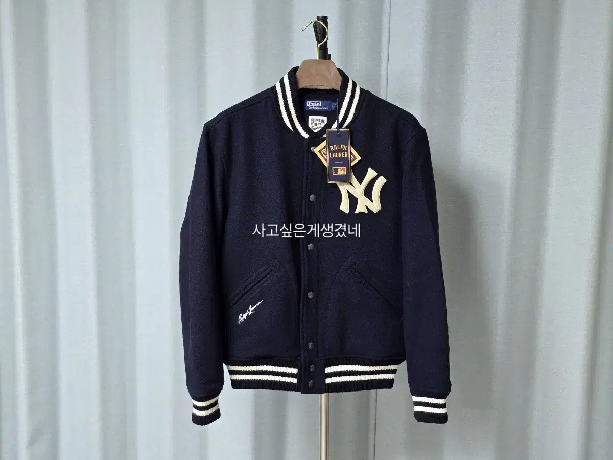 M)24FW Polo Ralph Lauren MLB Yankees Wool Varsity Jacket