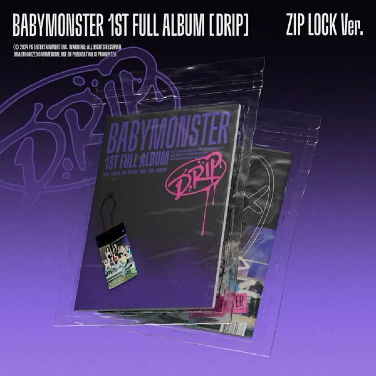 Pre-sale Babymonster album zipper bag sealed album babymonster