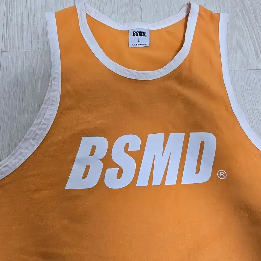 BSMD 올드스쿨 배색 머슬핏 헬스나시 L