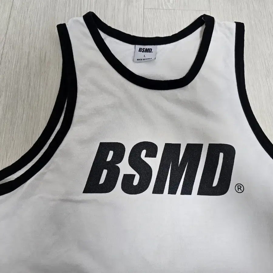 BSMD 올드스쿨 배색 머슬핏 헬스나시 L