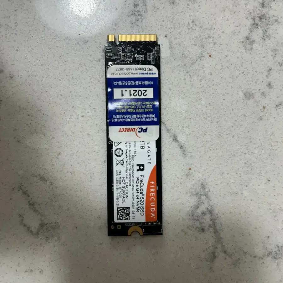 m.2 Nvme fire cuda 520 2tb 팝니다