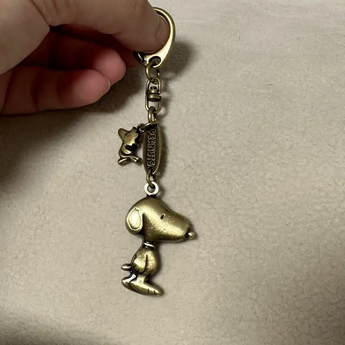 New) Snoopy bronze keyring