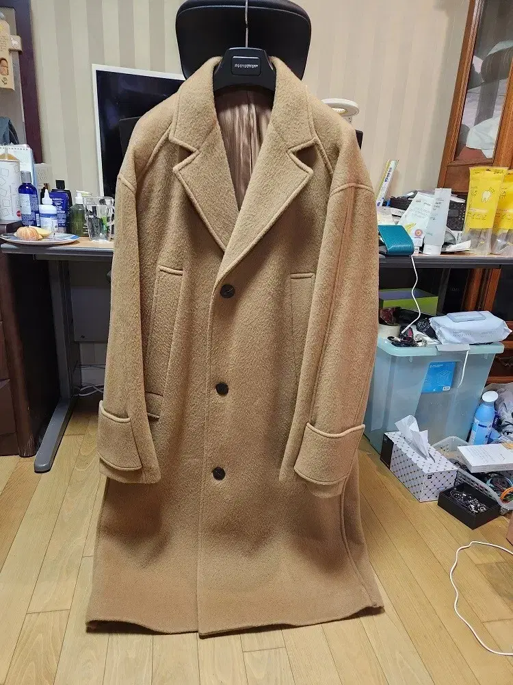 wooyoung mi 21fw camel overcoat 48