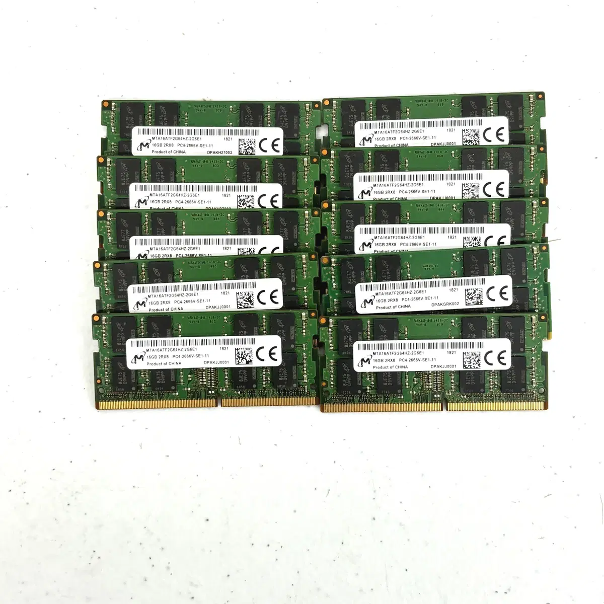 DDR4 16G 소딤 노트북용 램 마이크론 수량 보유