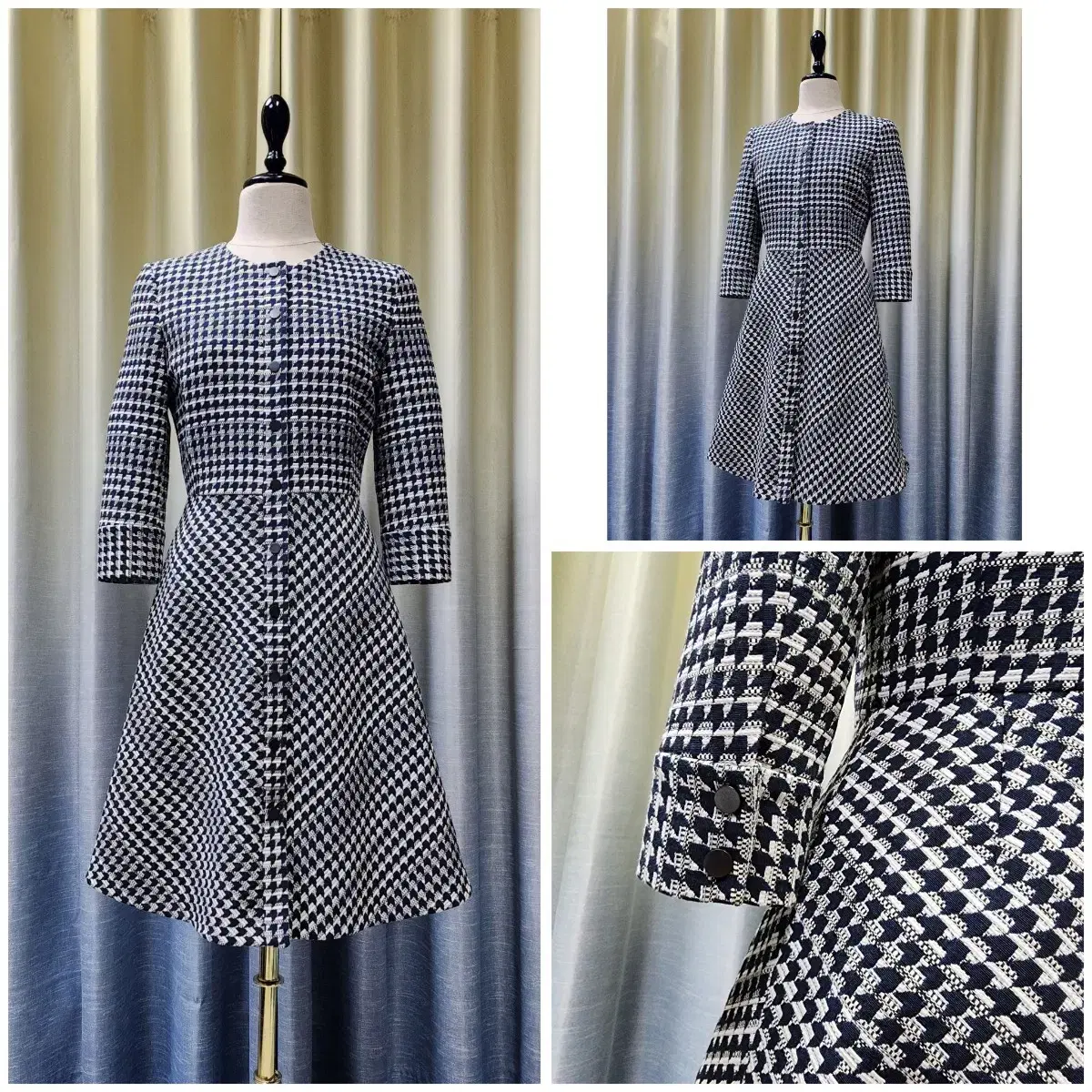 (Genuine) Maje Houndstooth ONEPIECE / IDLOOK / 1 (55)