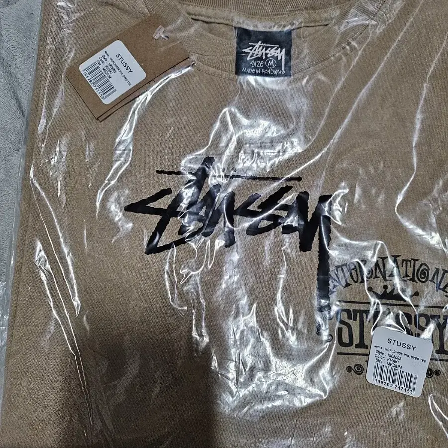 Stussy 스투시 피그먼트 다이드 월드와이드 카키 M