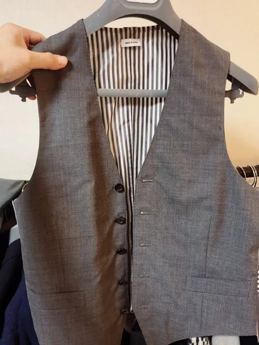 Thom Browne Suit Vest Dark Grey Size 0