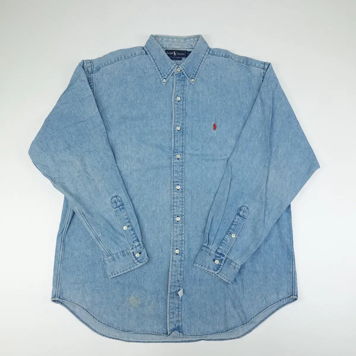 (CT703) XL Polo Denim Long Sleeve Shirt