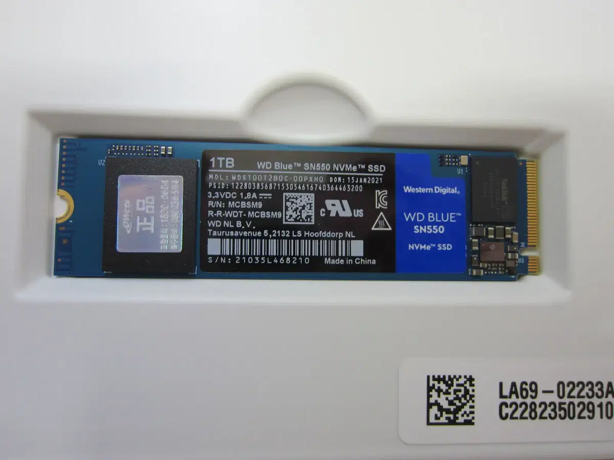 WD Blue SN550 M.2 NVMe 1TB(AS 2026년04주)