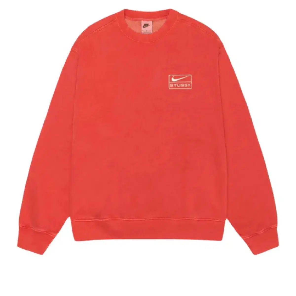 Stussy Nike Sweatshirt Habanero Red XL