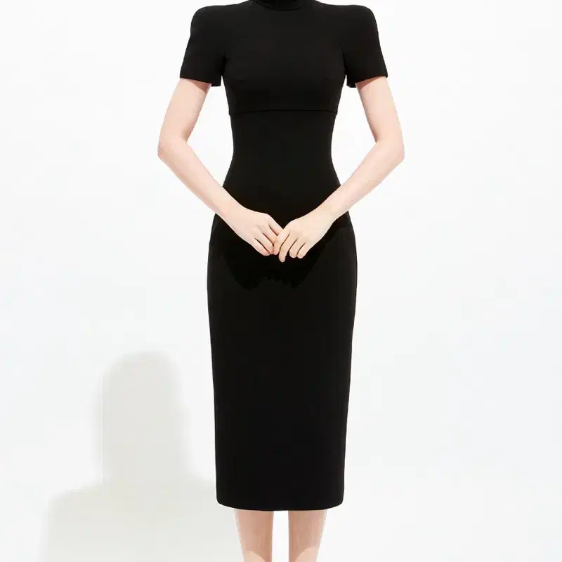 아보아보 원피스 (stand collar slim line dress)