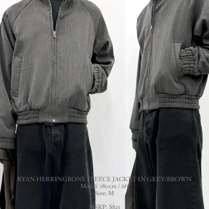 VUJADE x CMMAWEAR VC FLEECE JACKET grey color material is