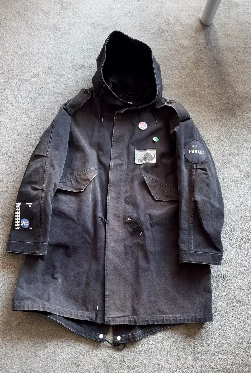 New Rafsimons Rafsimons 21ss Picture Patch Canvas Parka 48