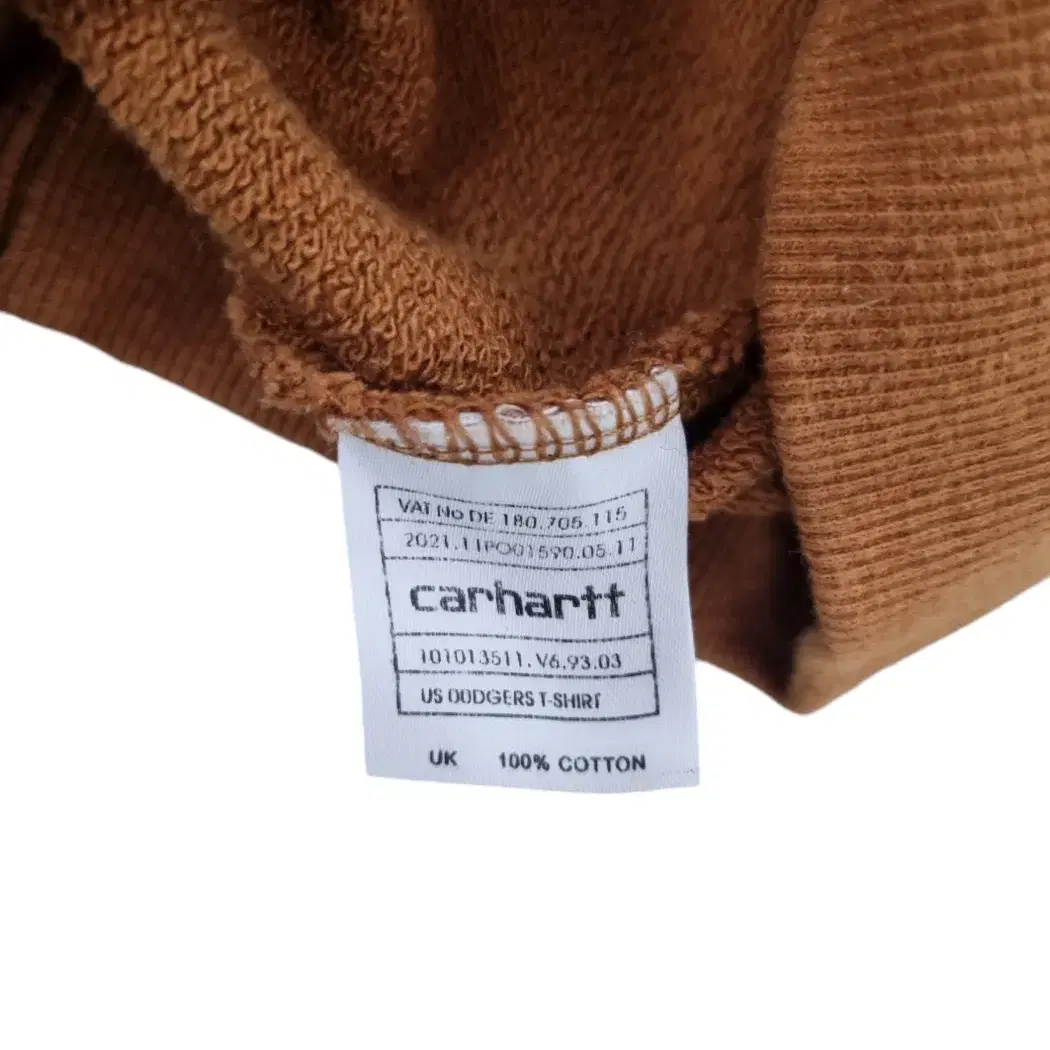 칼하트(CARHARTT) 겨자색 포켓 맨투맨 XL